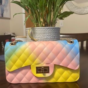 Summer cross body jelly purse!
